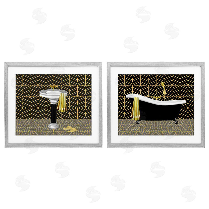 Conrad Knutsen | Geometric Patterned Bathroom Views