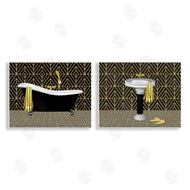 Conrad Knutsen | Geometric Patterned Bathroom Views
