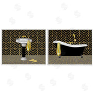 Conrad Knutsen | Geometric Patterned Bathroom Views