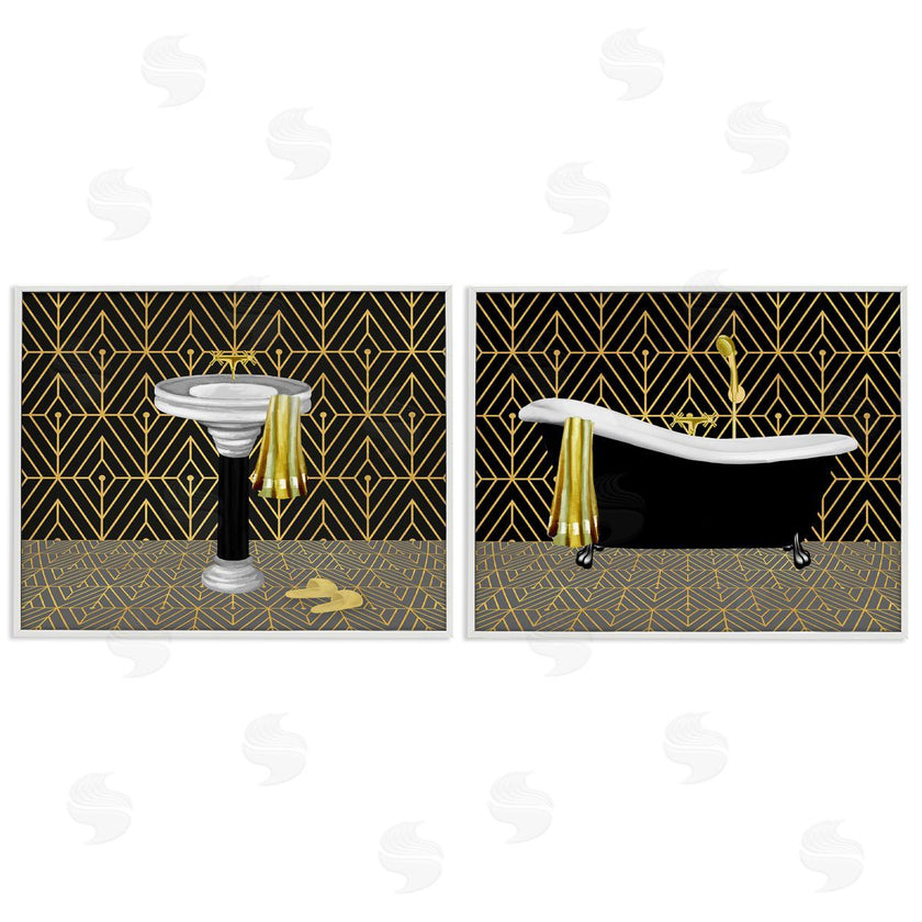 Conrad Knutsen | Geometric Patterned Bathroom Views