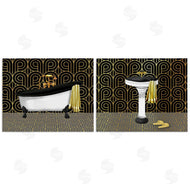 Conrad Knutsen | Elegant Geometric Deco Bathroom