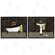 Conrad Knutsen | Elegant Geometric Deco Bathroom