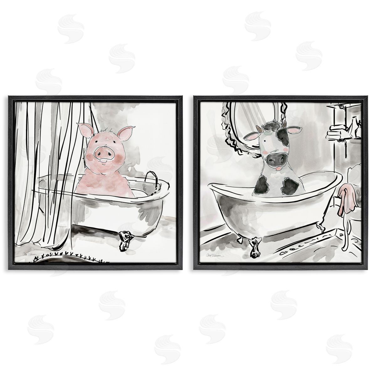 Carol Robinson | Modern Farmhouse Bath Animals