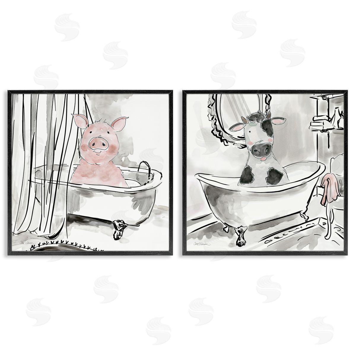 Carol Robinson | Modern Farmhouse Bath Animals