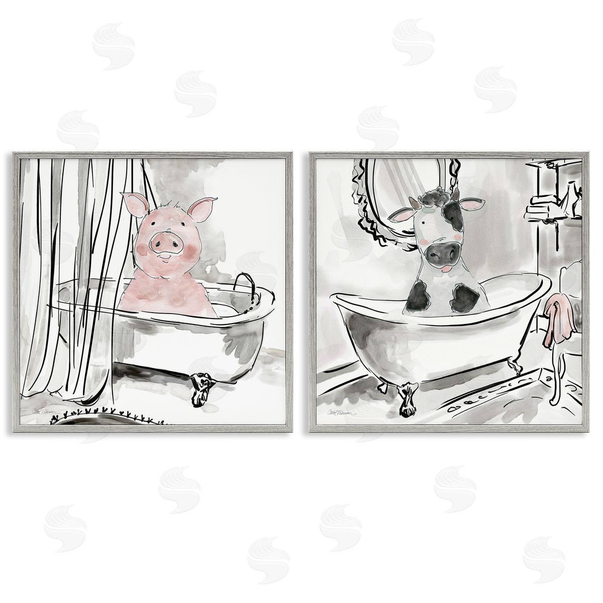 Carol Robinson | Modern Farmhouse Bath Animals