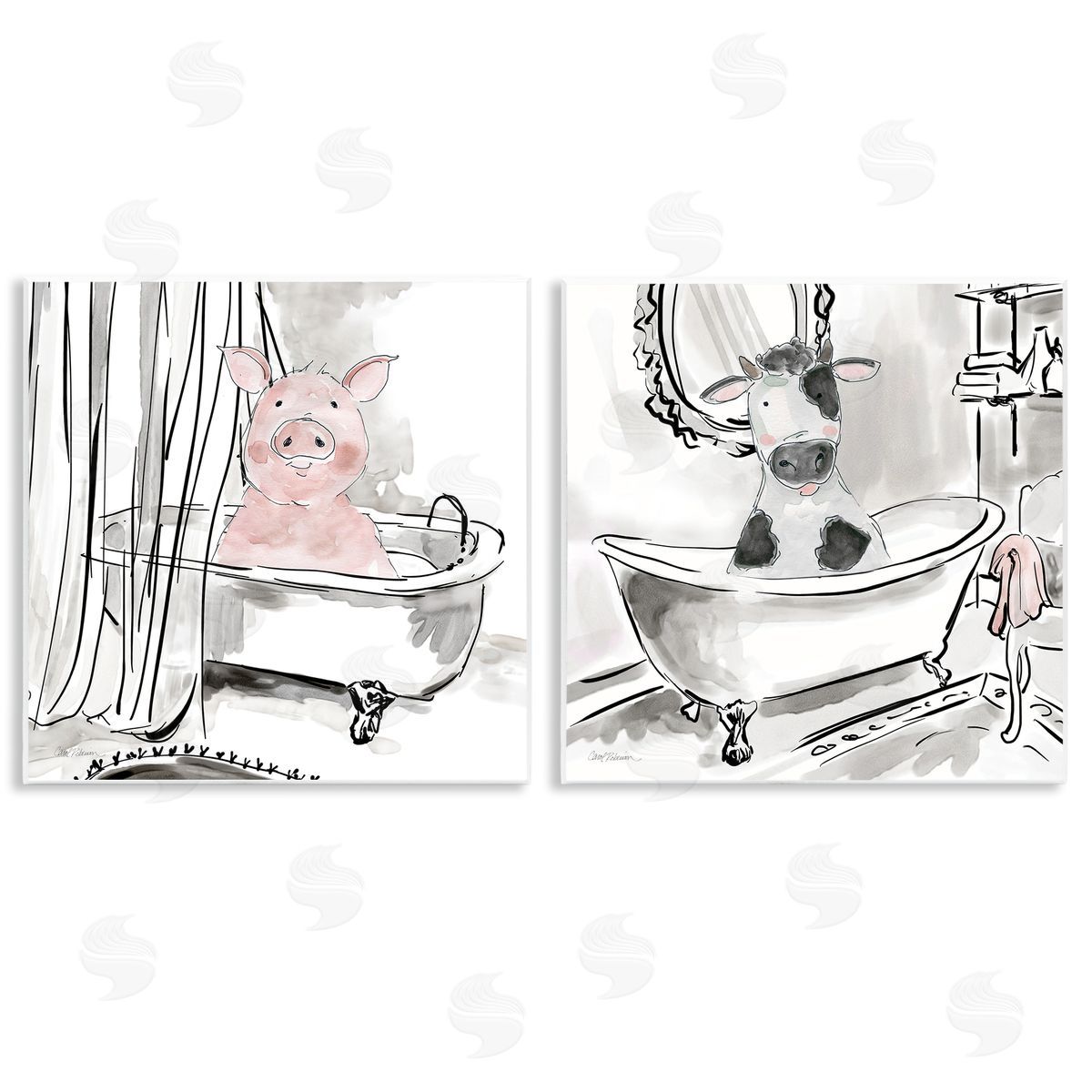 Carol Robinson | Modern Farmhouse Bath Animals
