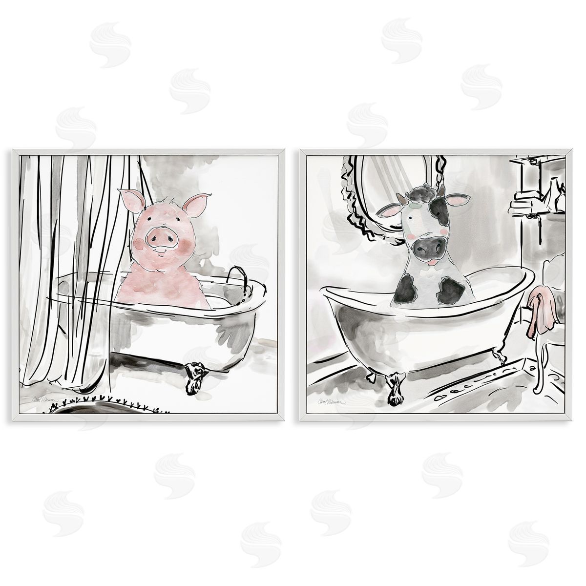 Carol Robinson | Modern Farmhouse Bath Animals