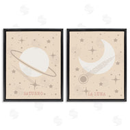 Daniela Santiago | Minimal Saturn & Moon