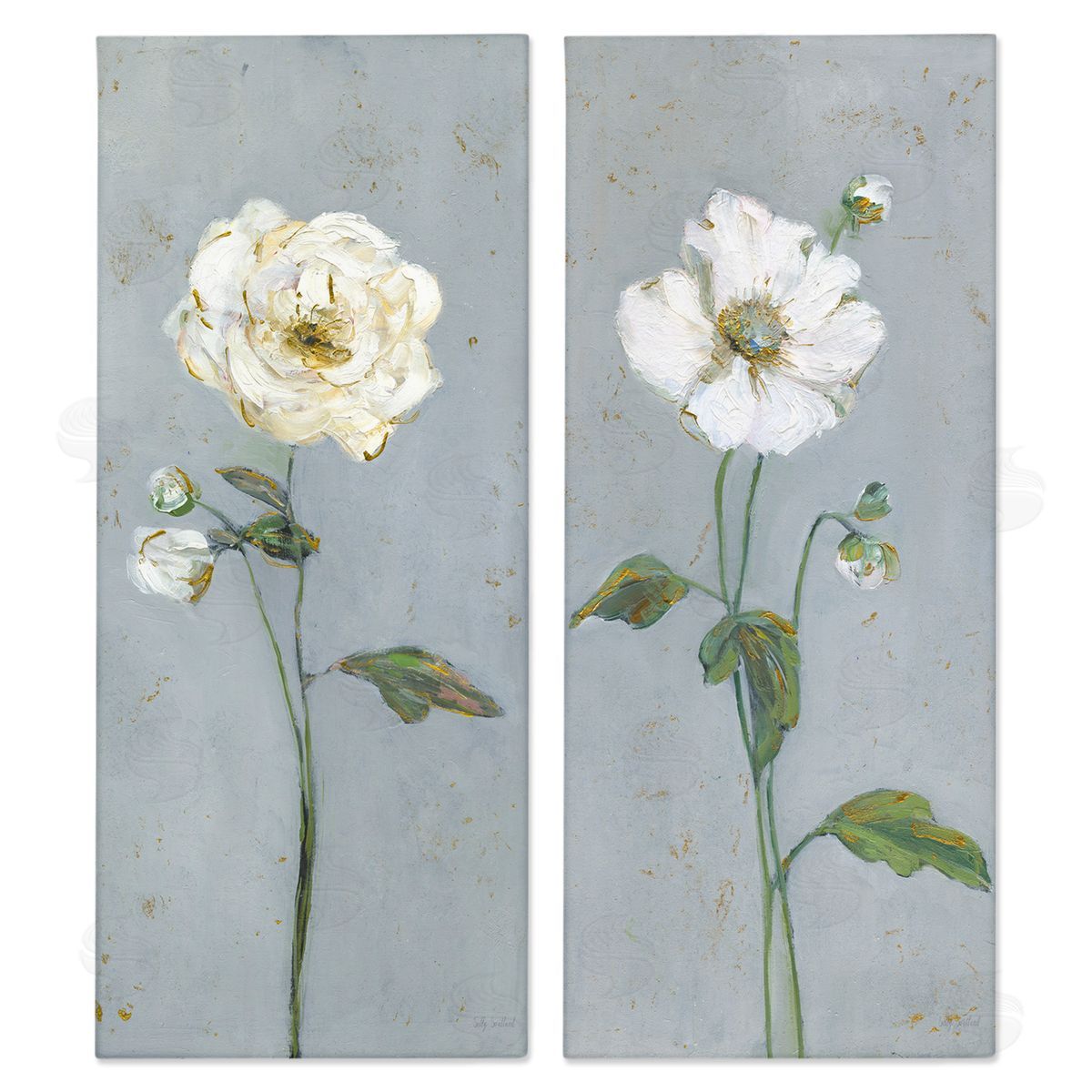 Sally Swatland | Simple Blossom on Grey