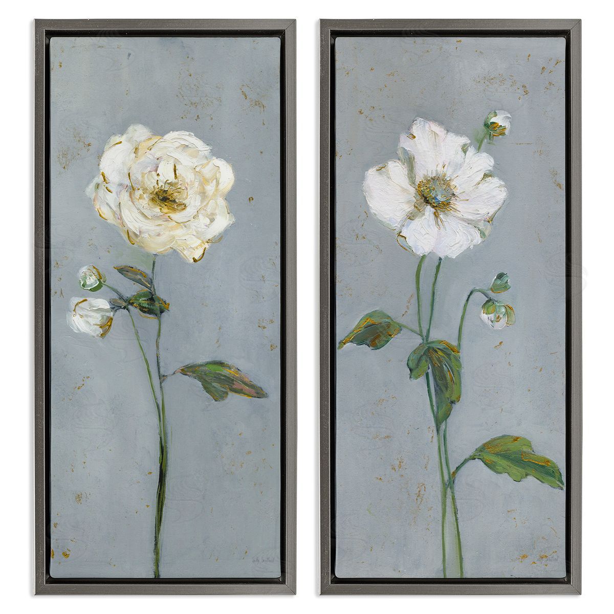 Sally Swatland | Simple Blossom on Grey