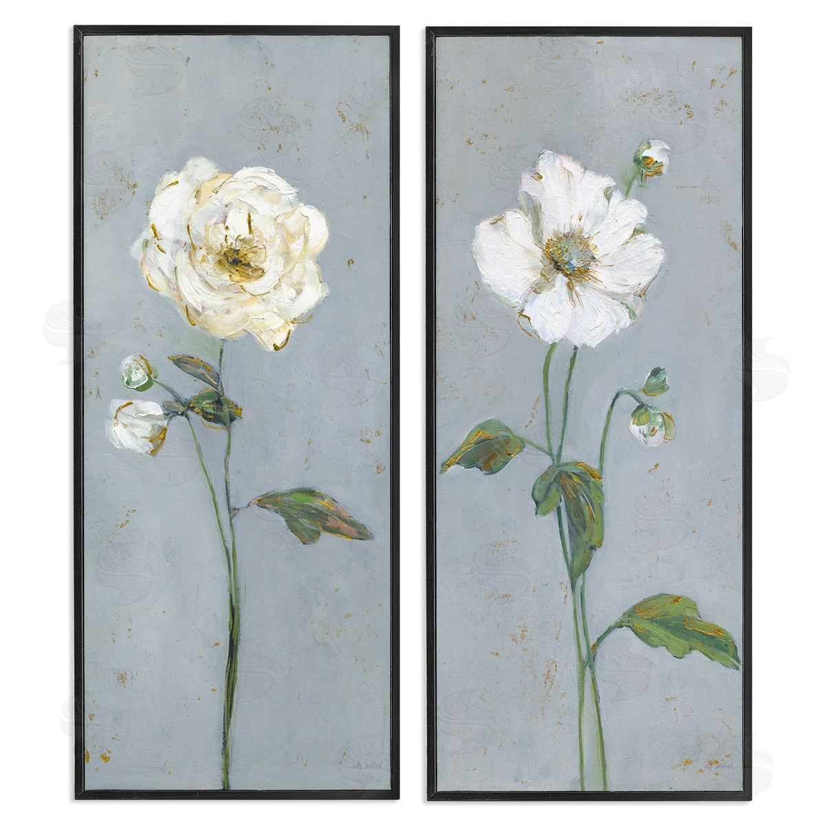 Sally Swatland | Simple Blossom on Grey
