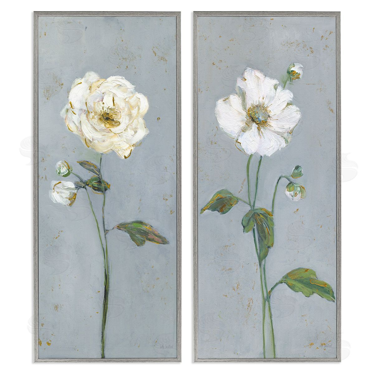 Sally Swatland | Simple Blossom on Grey