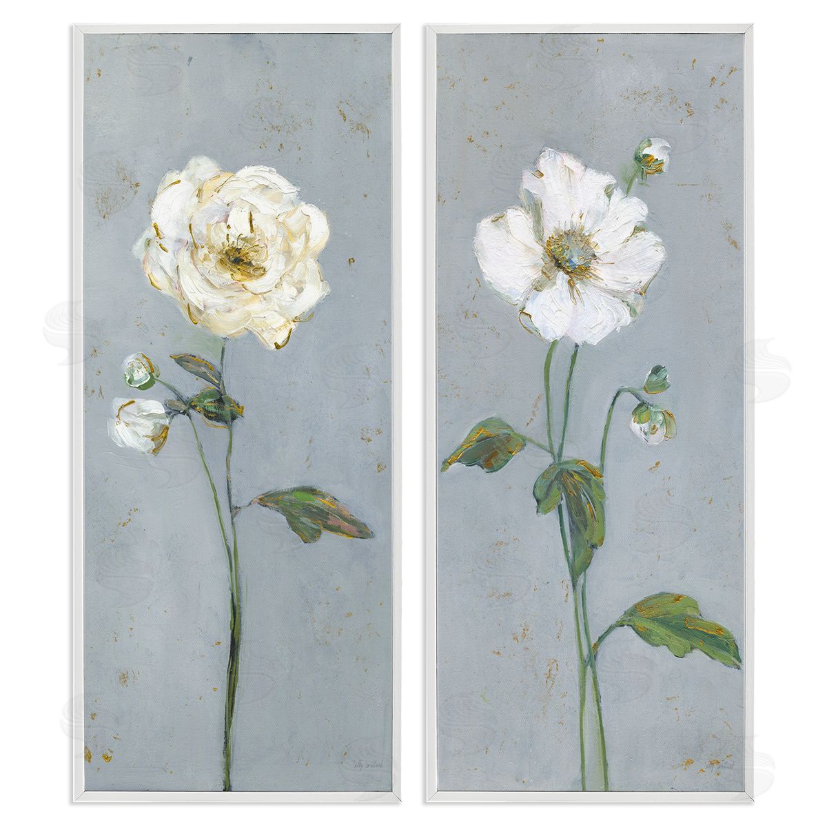 Sally Swatland | Simple Blossom on Grey