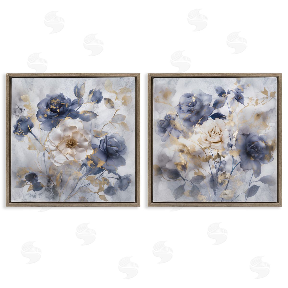Irene Weisz | Blue & Gold Accented Roses