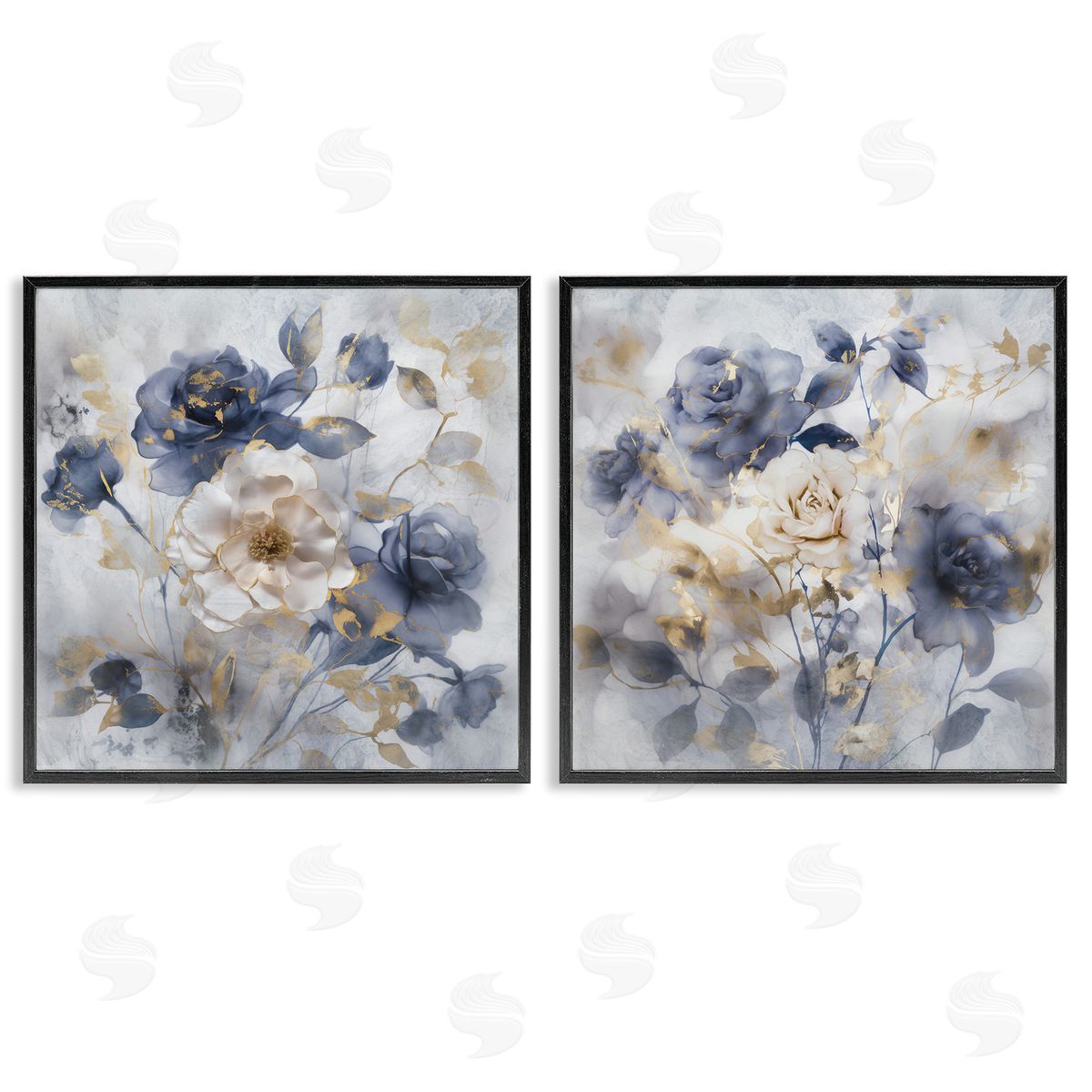 Irene Weisz | Blue & Gold Accented Roses