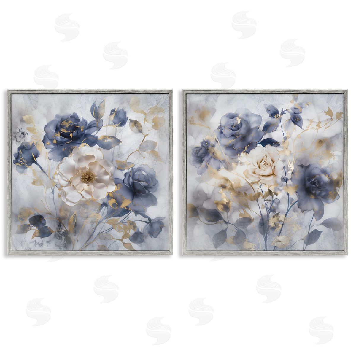 Irene Weisz | Blue & Gold Accented Roses