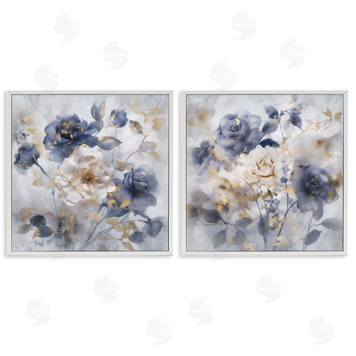 Irene Weisz | Blue & Gold Accented Roses