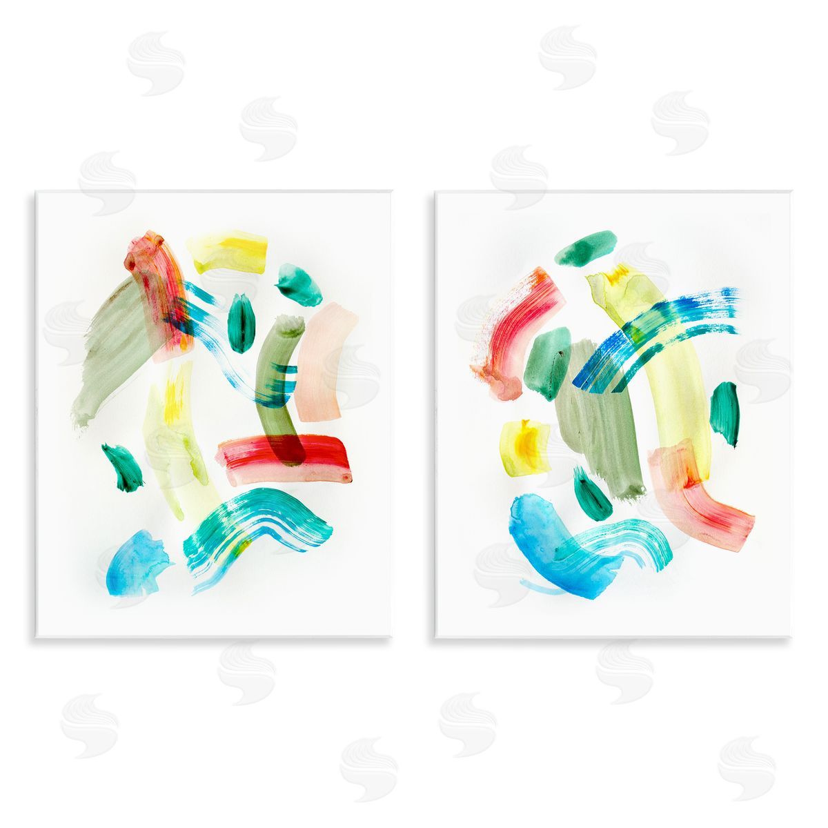 Macarana Abstract Hues Wood Plaque Wall Art, Home Decor by Gemma Bardot