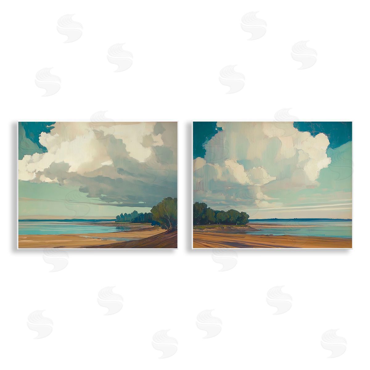 Elara Yasna | Looming Clouds over Beach Scenes