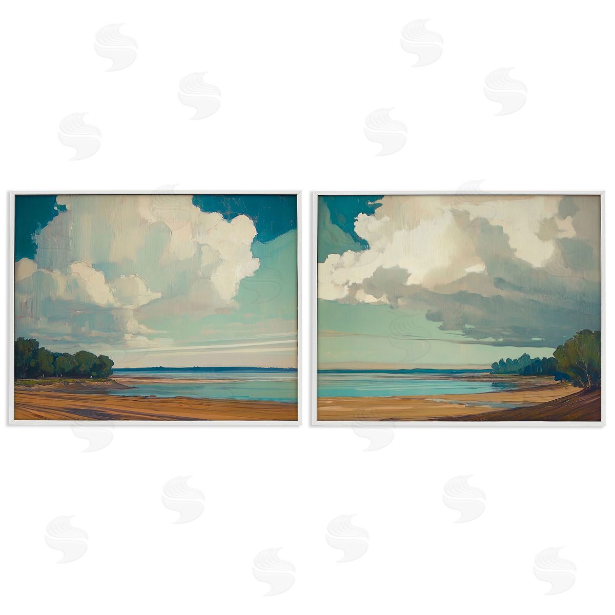 Elara Yasna | Looming Clouds over Beach Scenes