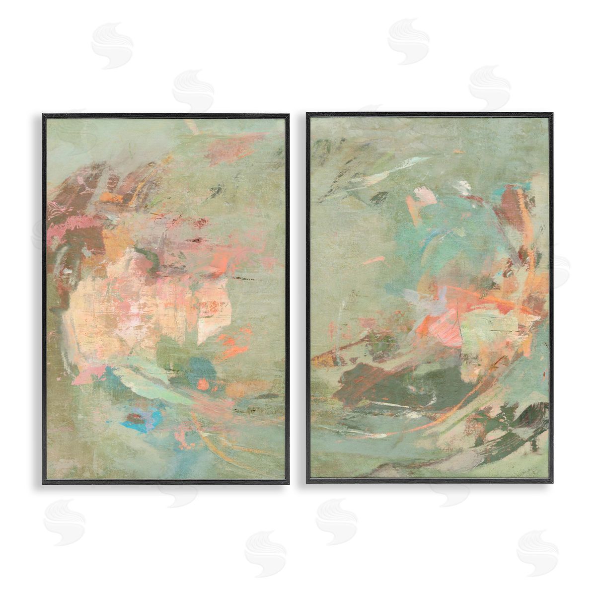Suzanne Nicoll Neutral Tones with Soft Pastels Canvas Wall Art Print
