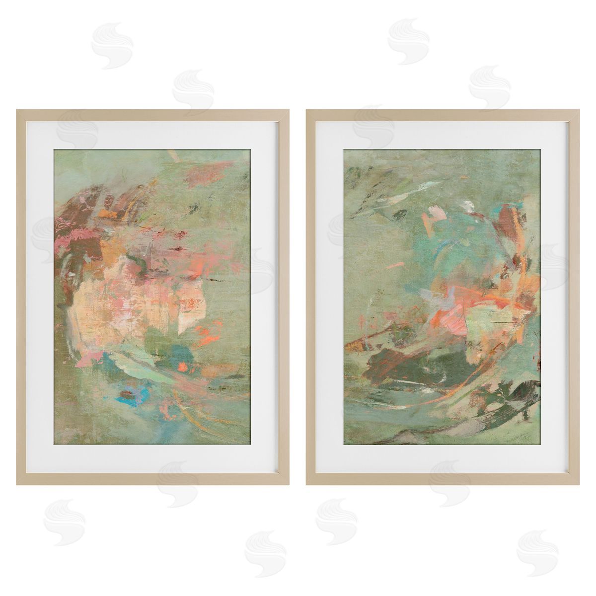 Suzanne Nicoll Neutral Tones with Soft Pastels Canvas Wall Art Print