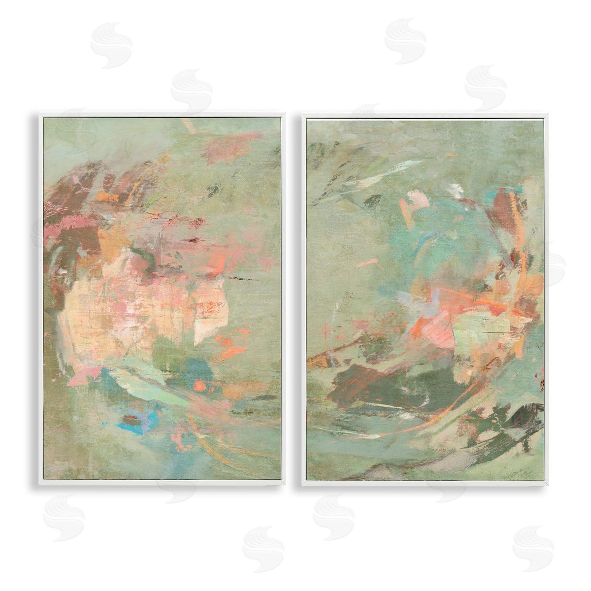 Suzanne Nicoll Neutral Tones with Soft Pastels Canvas Wall Art Print