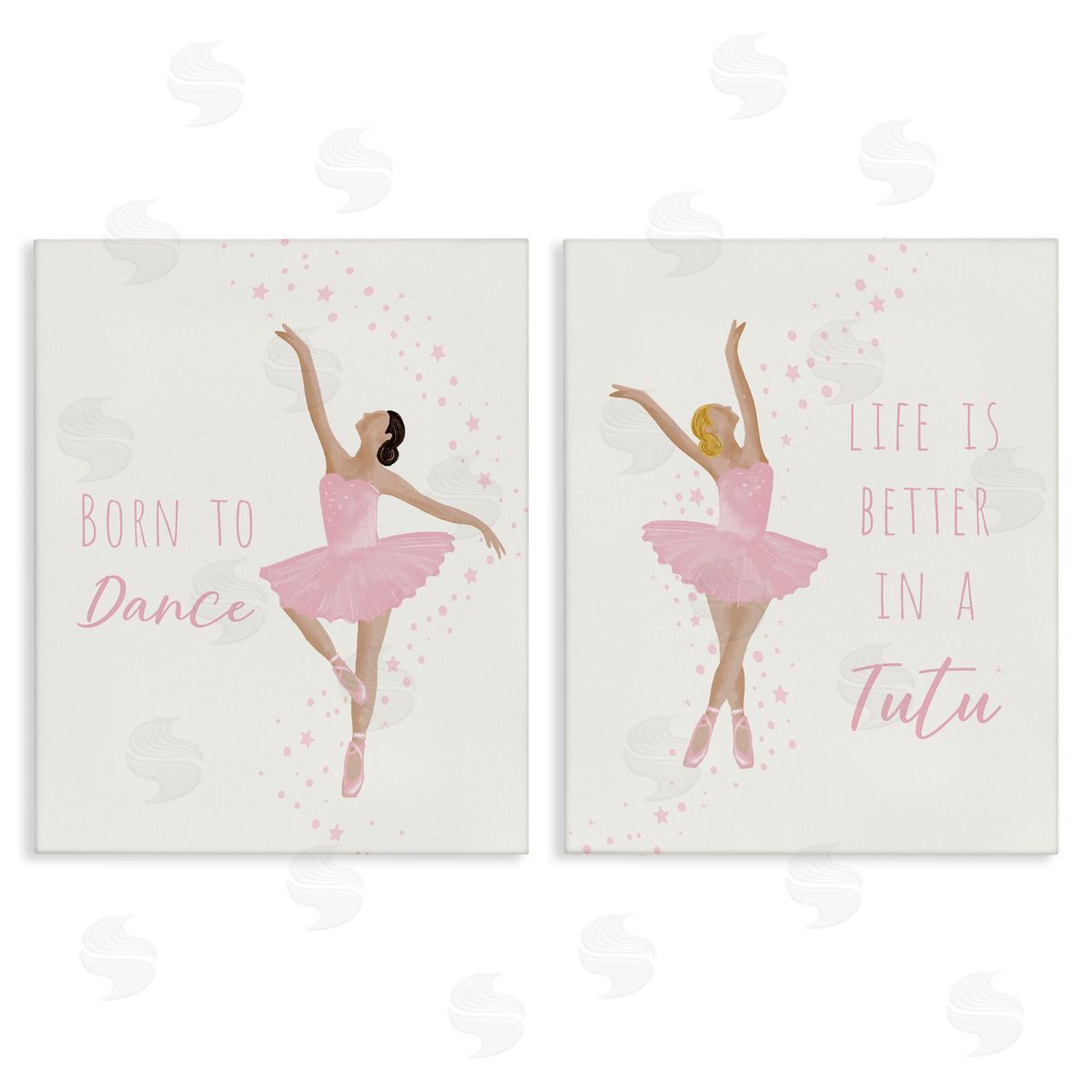 Inspiring Ballerina Sentiments Canvas Wall Art, Home Decor by Chen Alyesh