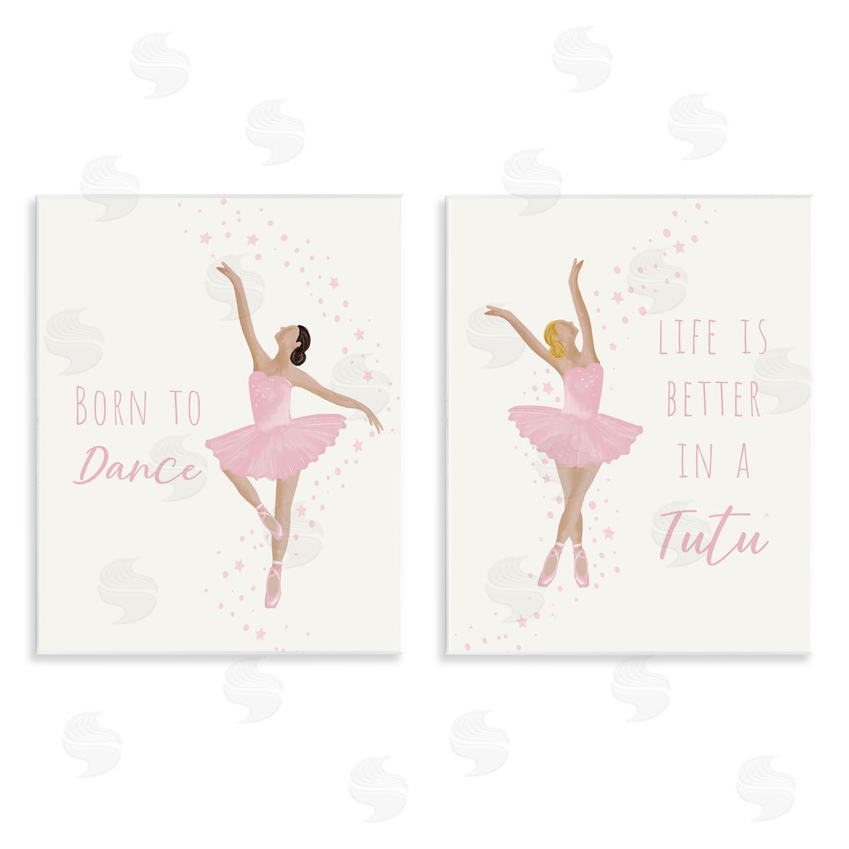 Inspiring Ballerina Sentiments Wood Plaque Wall Art, Home Decor by Chen Alyesh
