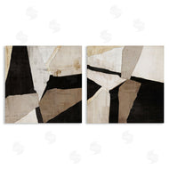 Susan Jill | Neutral Fragmented Geometric Shapes