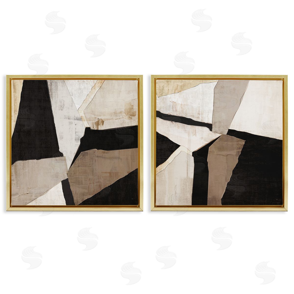 Susan Jill | Neutral Fragmented Geometric Shapes