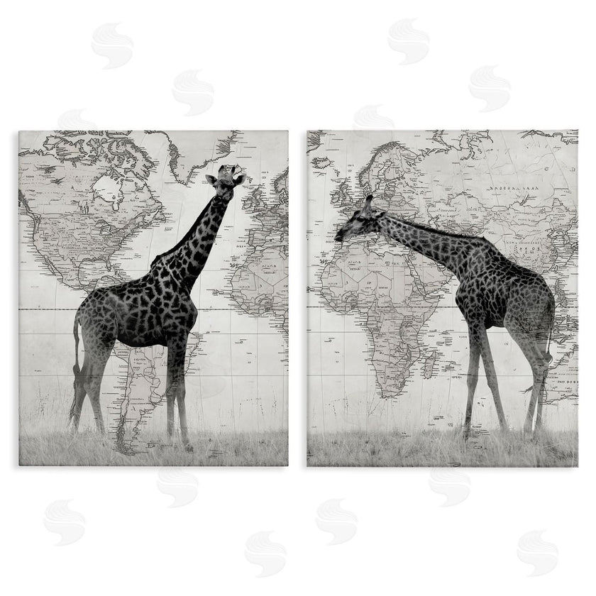 Danita Delimont | Vintage Giraffes & Maps