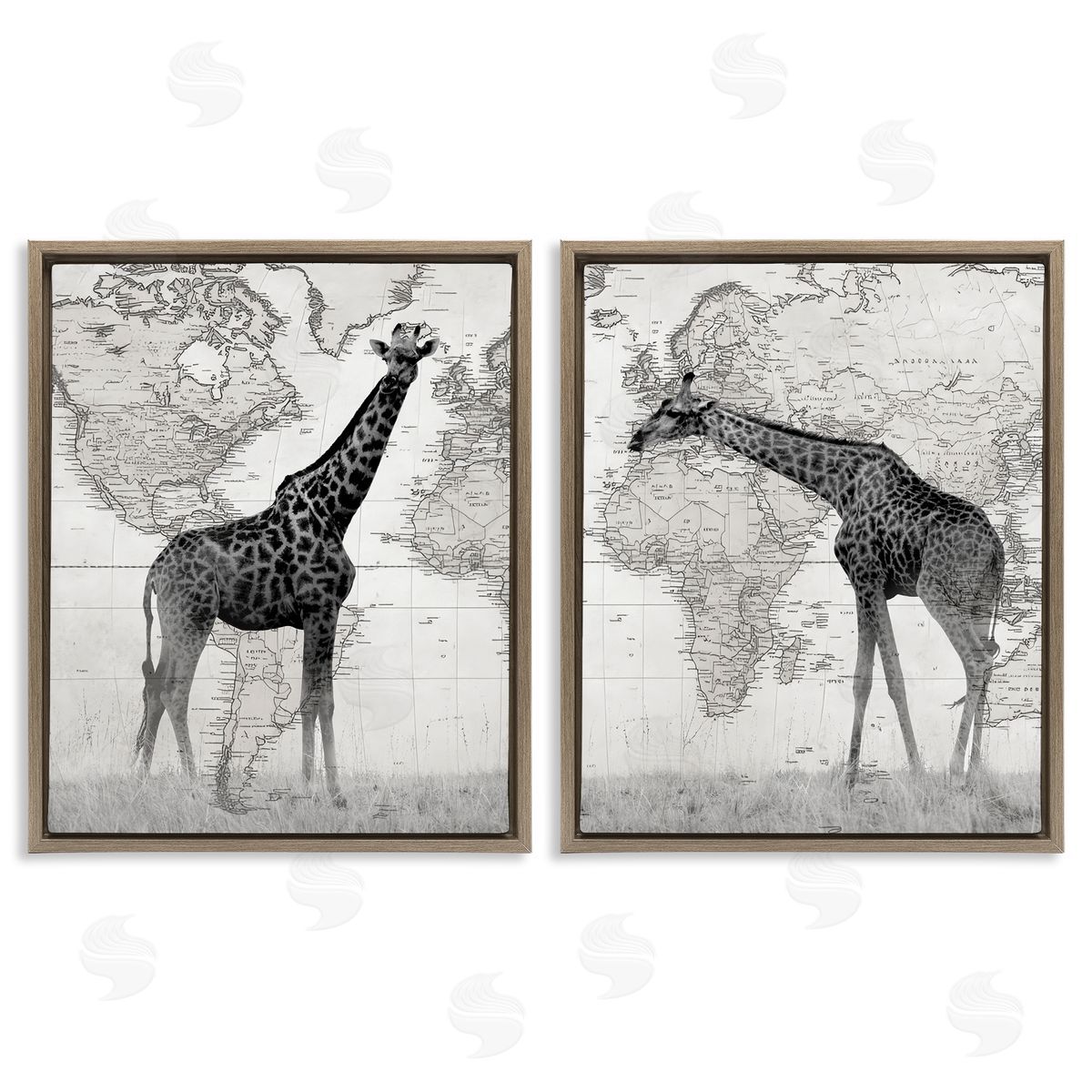 Danita Delimont | Vintage Giraffes & Maps
