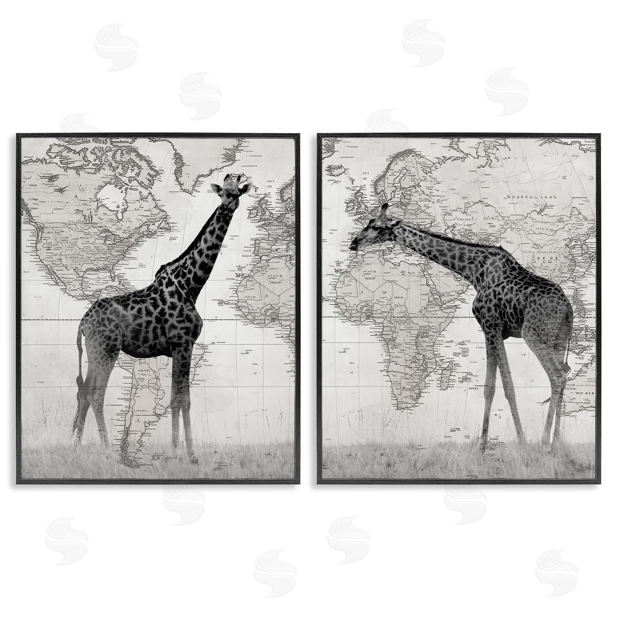 Danita Delimont | Vintage Giraffes & Maps