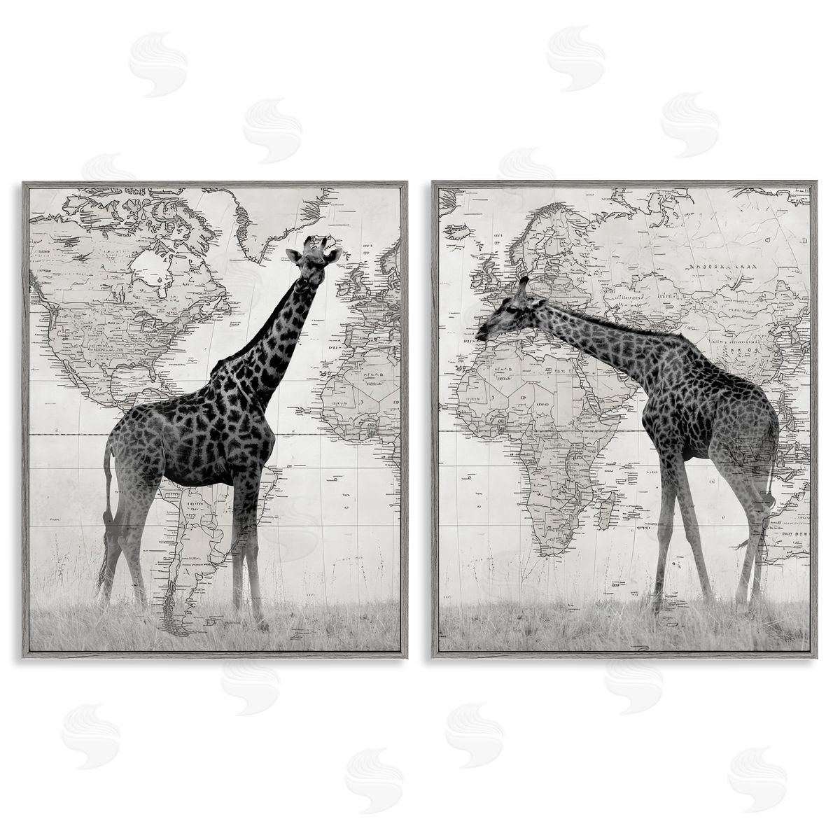Danita Delimont | Vintage Giraffes & Maps