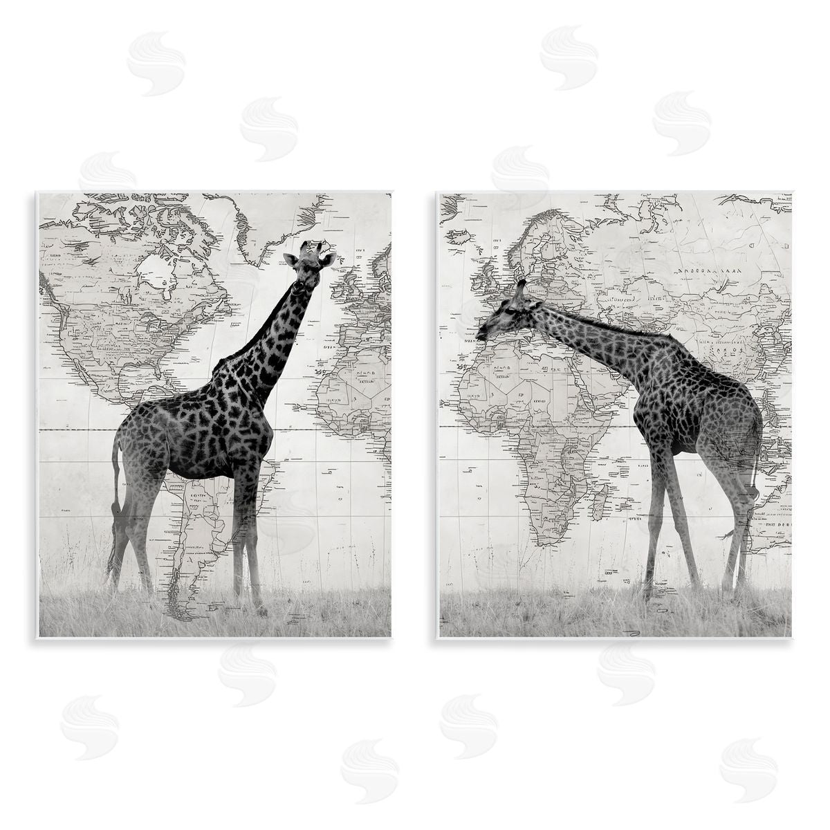 Danita Delimont | Vintage Giraffes & Maps