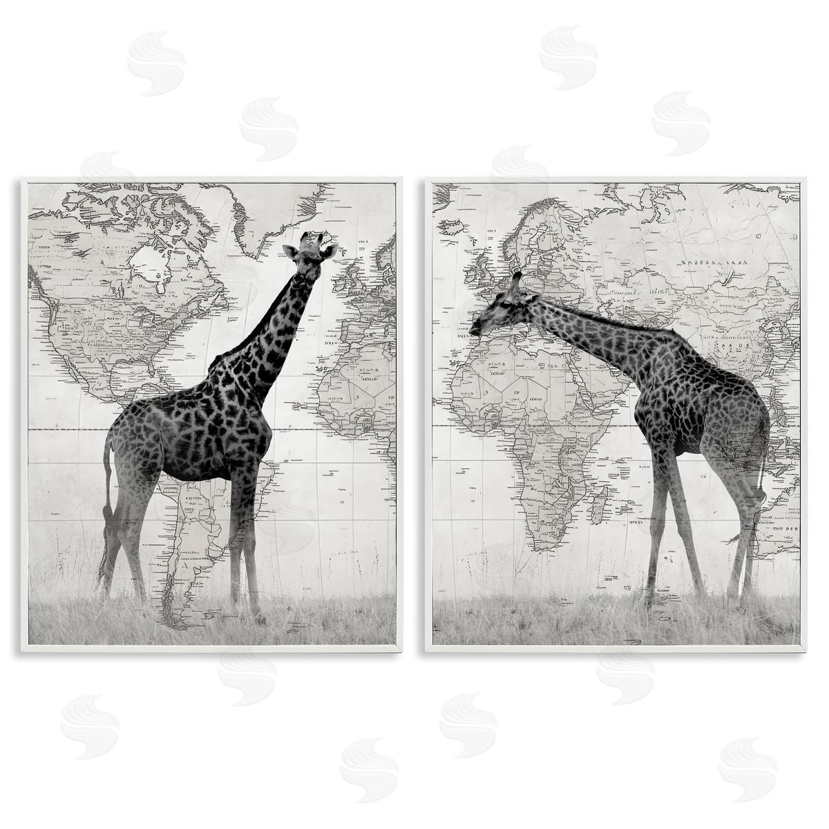 Danita Delimont | Vintage Giraffes & Maps