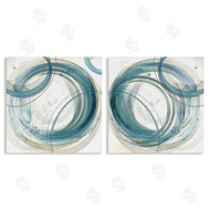 Nan | Teal Circular Rings