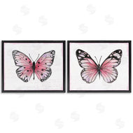 Janet Tava | Pink Butterflies with Vintage Cursive