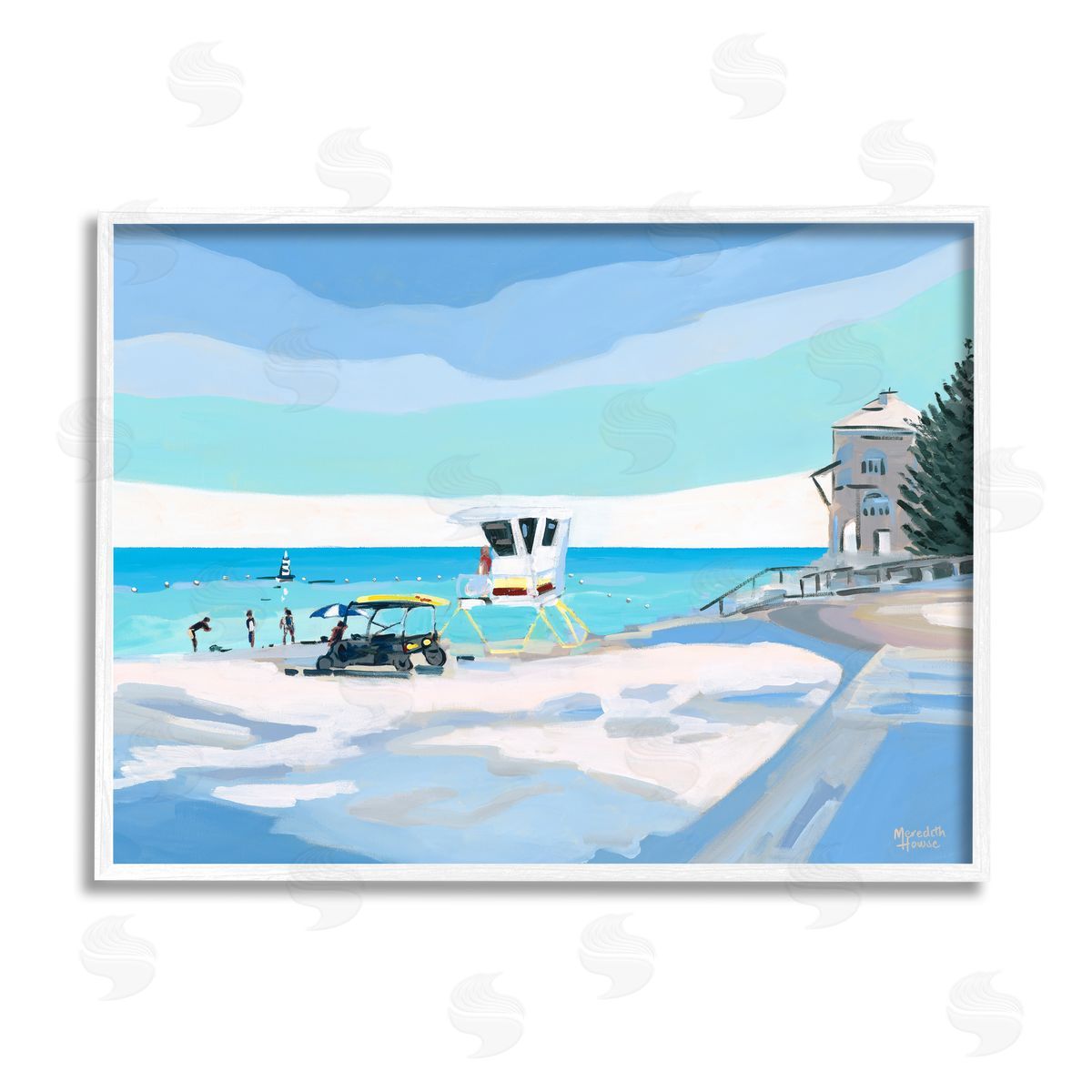 Meredith Howse | Blue & White Beach