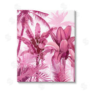 Kristen Drew | Pink Tropical Palm Leaves