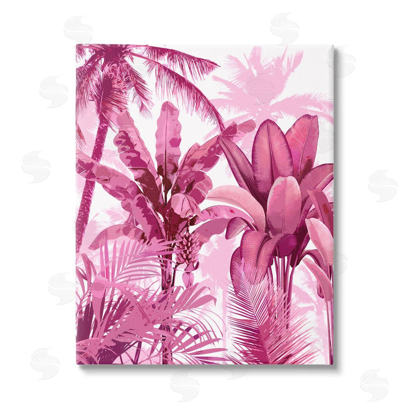 Kristen Drew | Pink Tropical Palm Leaves