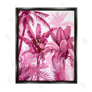 Kristen Drew | Pink Tropical Palm Leaves
