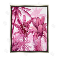 Kristen Drew | Pink Tropical Palm Leaves