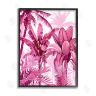 Kristen Drew | Pink Tropical Palm Leaves