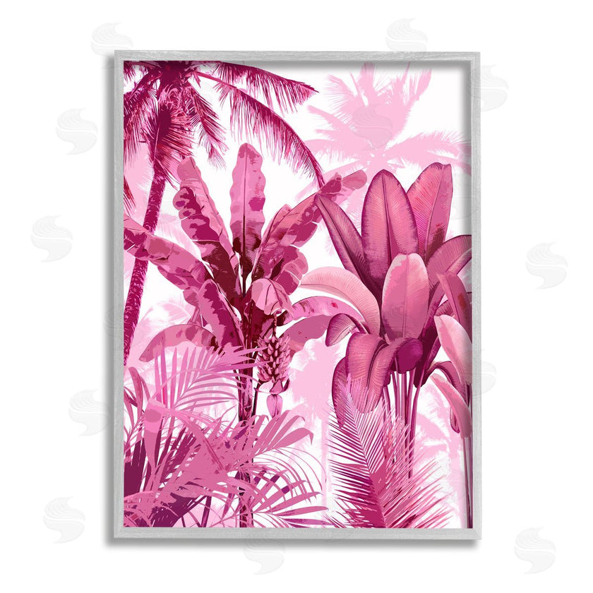 Kristen Drew | Pink Tropical Palm Leaves