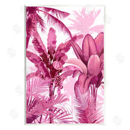 Kristen Drew | Pink Tropical Palm Leaves