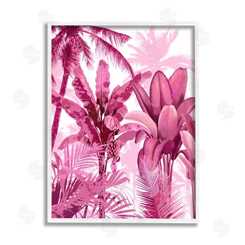 Kristen Drew | Pink Tropical Palm Leaves