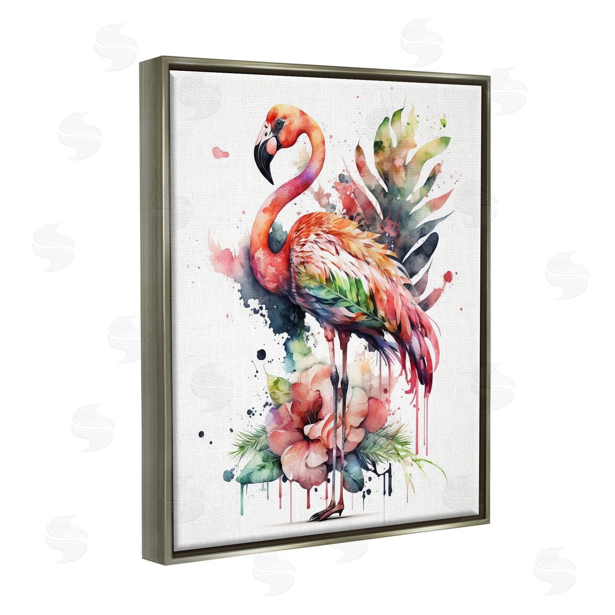 LSR Design Studio | Modern Splash Flamingo