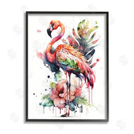 LSR Design Studio | Modern Splash Flamingo